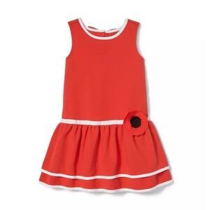 Janie And Jack Dropwaist Poppy Dress Size 4T
